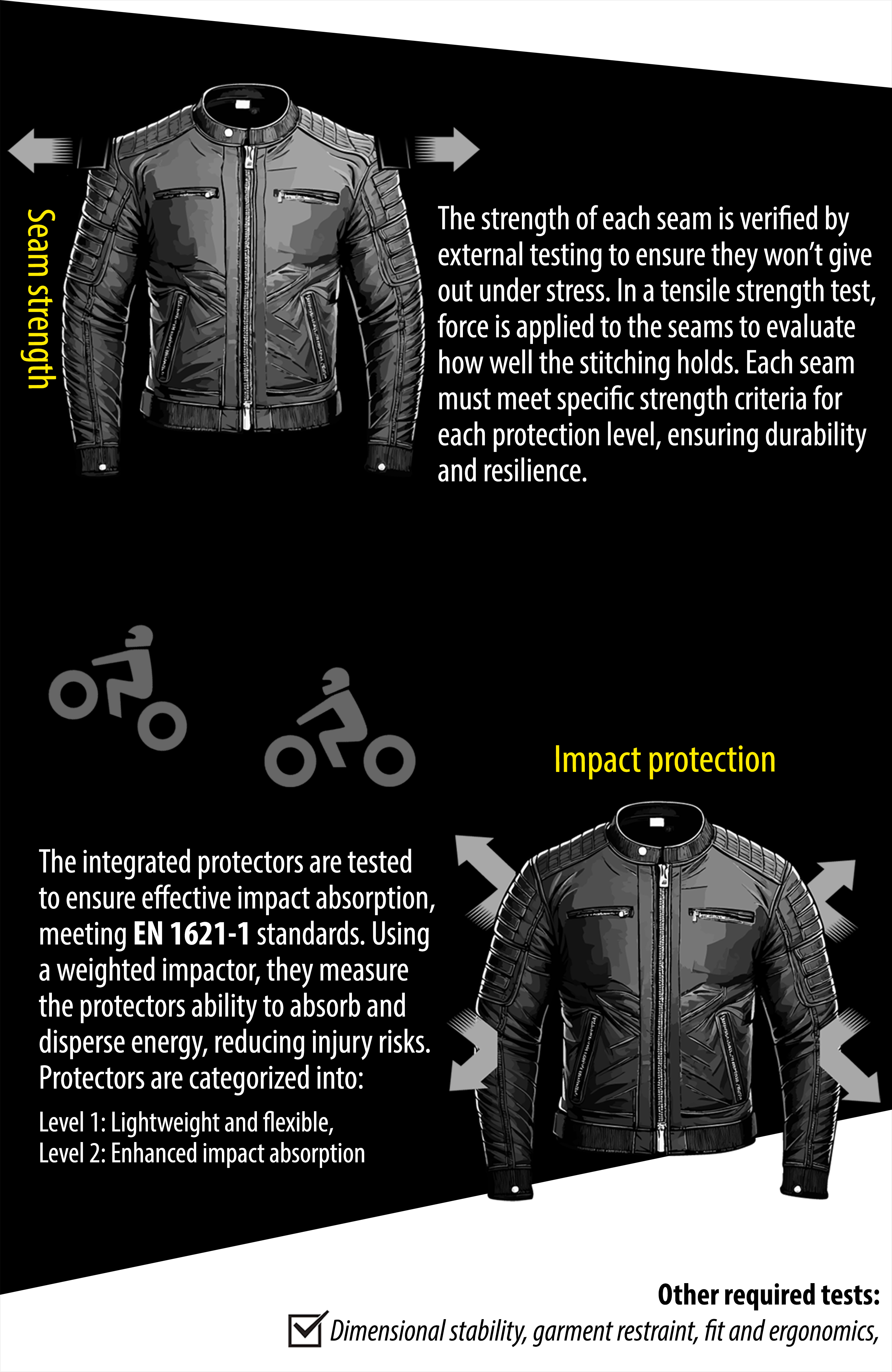 Leather Motorbike Motorcycle Jacket Touring With Genuine CE